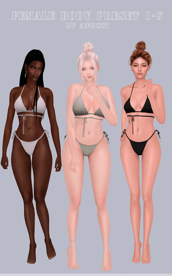 Пресеты тела BODY PRESETS 1-3